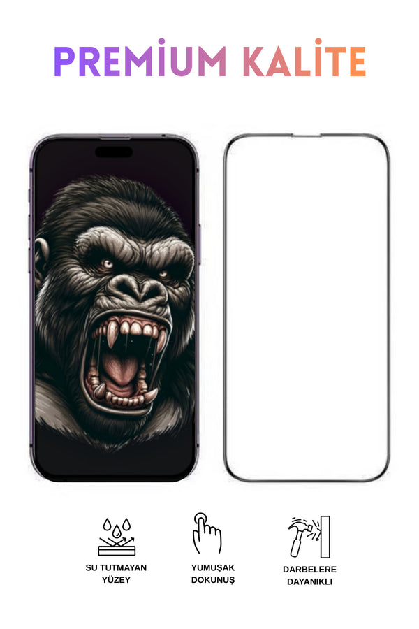 iPhone 16 Plus Uyumlu 9H Kırılmaz Cam Ekran Koruyucu
